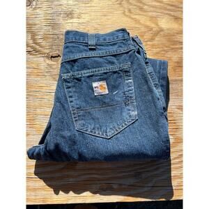 Carhartt Jeans Mens 30x32 Blue Denim Utility Work Pants   Relaxed Fit  outdoors